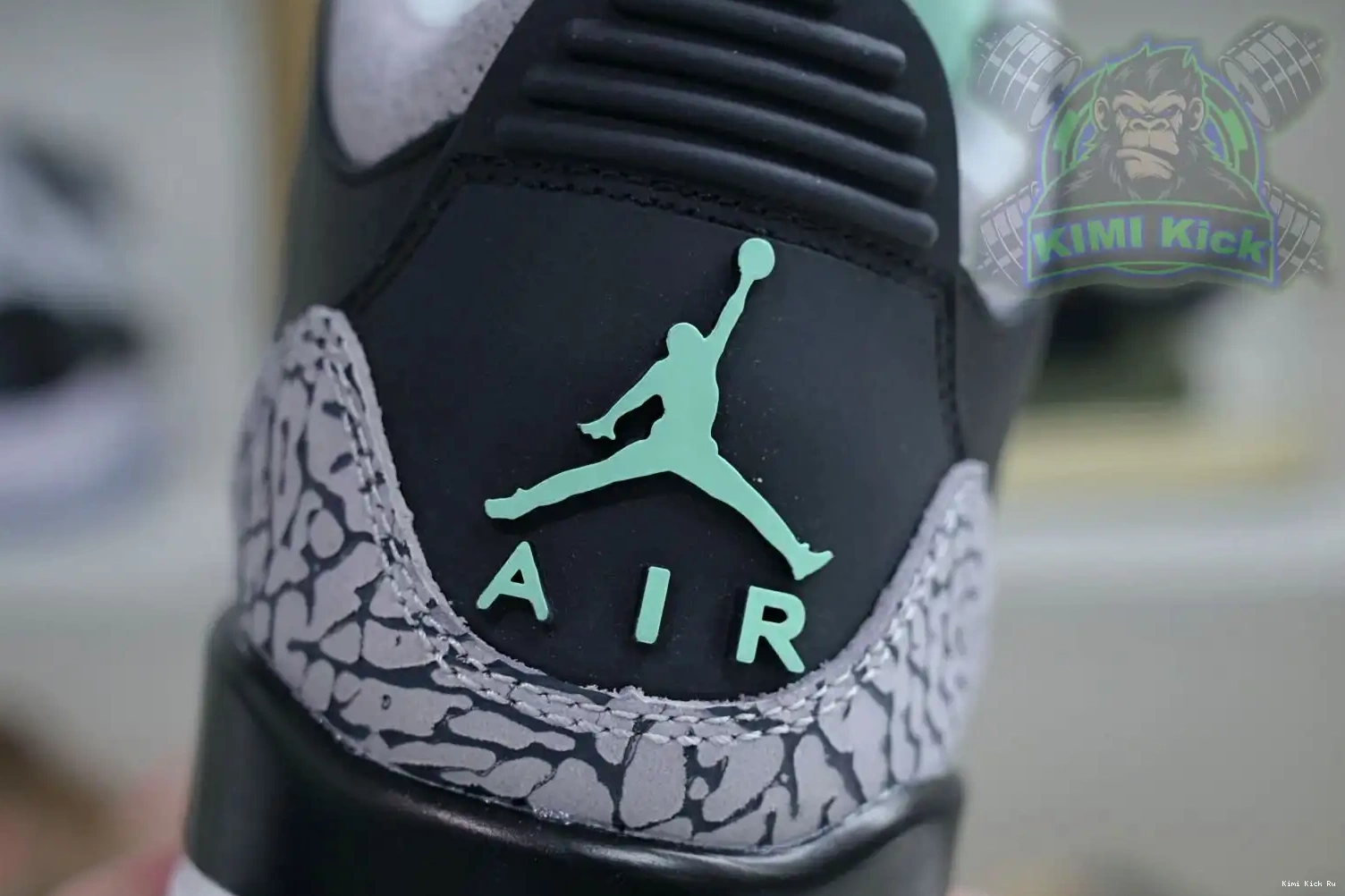 Glow Jordan 3 Green Kimikick Air 0820